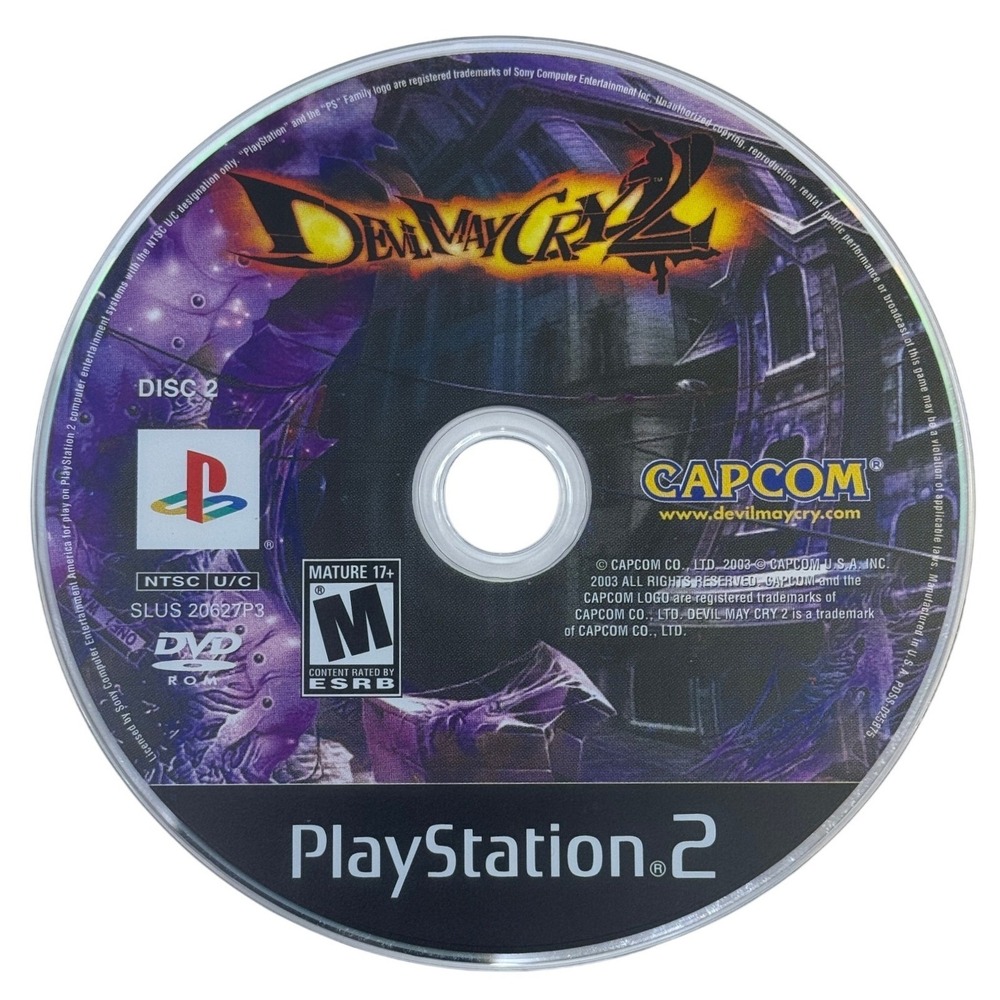 Devil May Cry 2 II Playstation 2 PS2 Complete 2 Disc Set Capcom‎ Game - Picture 2 of 2